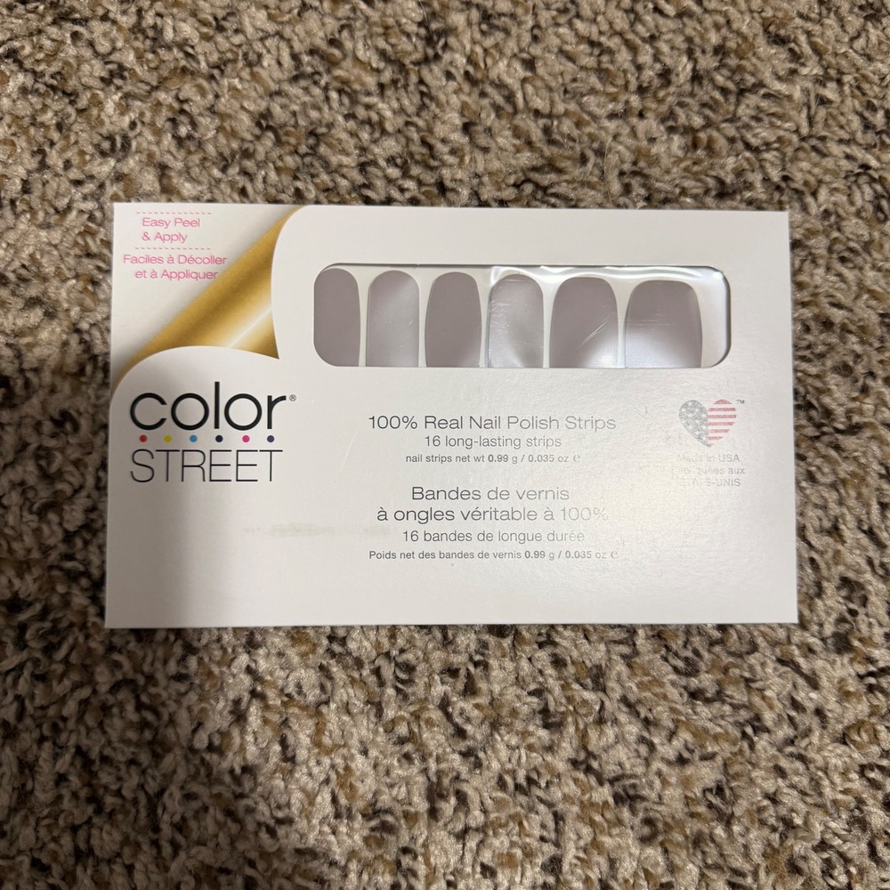 Color Street Amazing Greige Nail Polish Strips FMC262 Neutral Grey Beige 16ct
